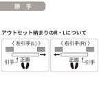 【オーダーサイズ】室内引戸 アウトセット納まり 上吊引き戸 ベリティス 洗面DC型 UW幅553～988×UH高さ1645～2334mm 壁付け スタンダード 建具 交換 パナソニック DIY