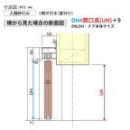 【オーダーサイズ】室内引戸 アウトセット納まり 上吊引き戸 ベリティス 洗面DC型 UW幅553～988×UH高さ1645～2334mm 壁…