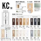 【ハイドア/2.4m高】パナソニック ベリティス 片開きドア 採光タイプ KC型 通気ガラリ付き スタンダードレーベル UW735/755/780/825/875 固定枠 内装ドア DIY