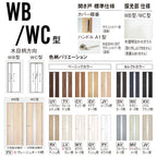 【ハイドア/2.4m高】パナソニック ベリティス 片開きドア 採光タイプ WC型 スタンダードレーベル UW735/755/780/825/875 固定枠 Panasonic 内装ドア 建具 DIY