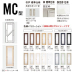 室内引戸 Y戸車引戸 3枚引違い戸 ベリティス 採光タイプ  MC型 UW2430mm×UH2035mm 固定枠 スタンダードレーベル パナソニック おしゃれ リビング リフォーム
