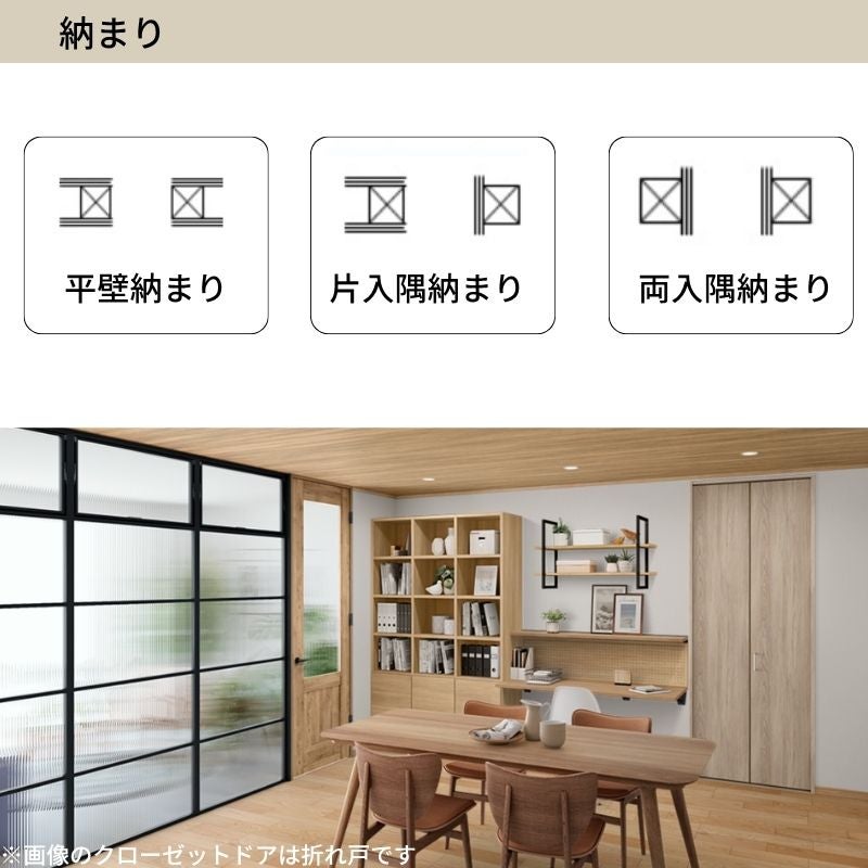 【オーダーサイズ】 パナソニック ベリティス クローゼットドア 開き扉 片開き PA(フラット) UW300～620×UH2401～2500 収納 建具 特注リフォーム DIY