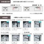 システムキッチン リクシル ノクト 壁付I型 W2700mm 基本プラン 3口コンロ 間口幅270×奥行60cm 食洗機付 吊戸棚付 グループ1 LIXIL 流し台 リフォーム