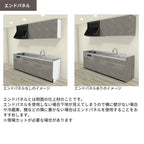 システムキッチン リクシル ノクト 壁付I型 W2700mm 基本プラン 3口コンロ 間口幅270×奥行60cm 食洗機付 吊戸棚付 グルー…