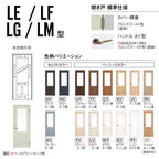 パナソニック ベリティス 片開きドア クラフトレーベル 採光タイプ LE/LF/LG/LM型 UW735/755/780/825/875×UH2035mm 固定枠 2ｍ高 Panasonic 内装ドア 建具 DIY