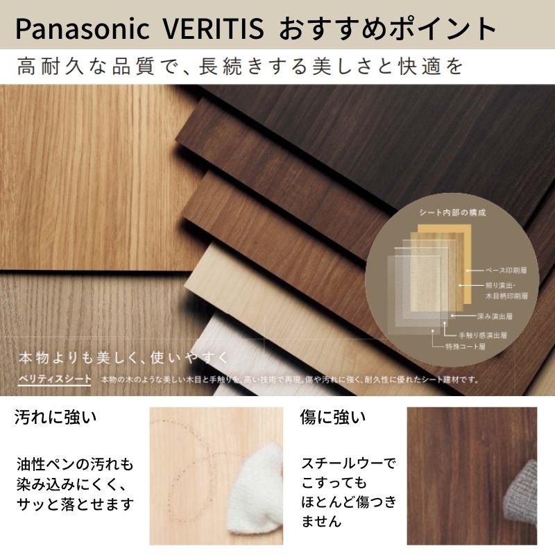 パナソニック ベリティス クローゼットドア 折れ戸 4枚 PL型 (ルーバー調タイプ) UW1190/1320/1645/1708/1820…