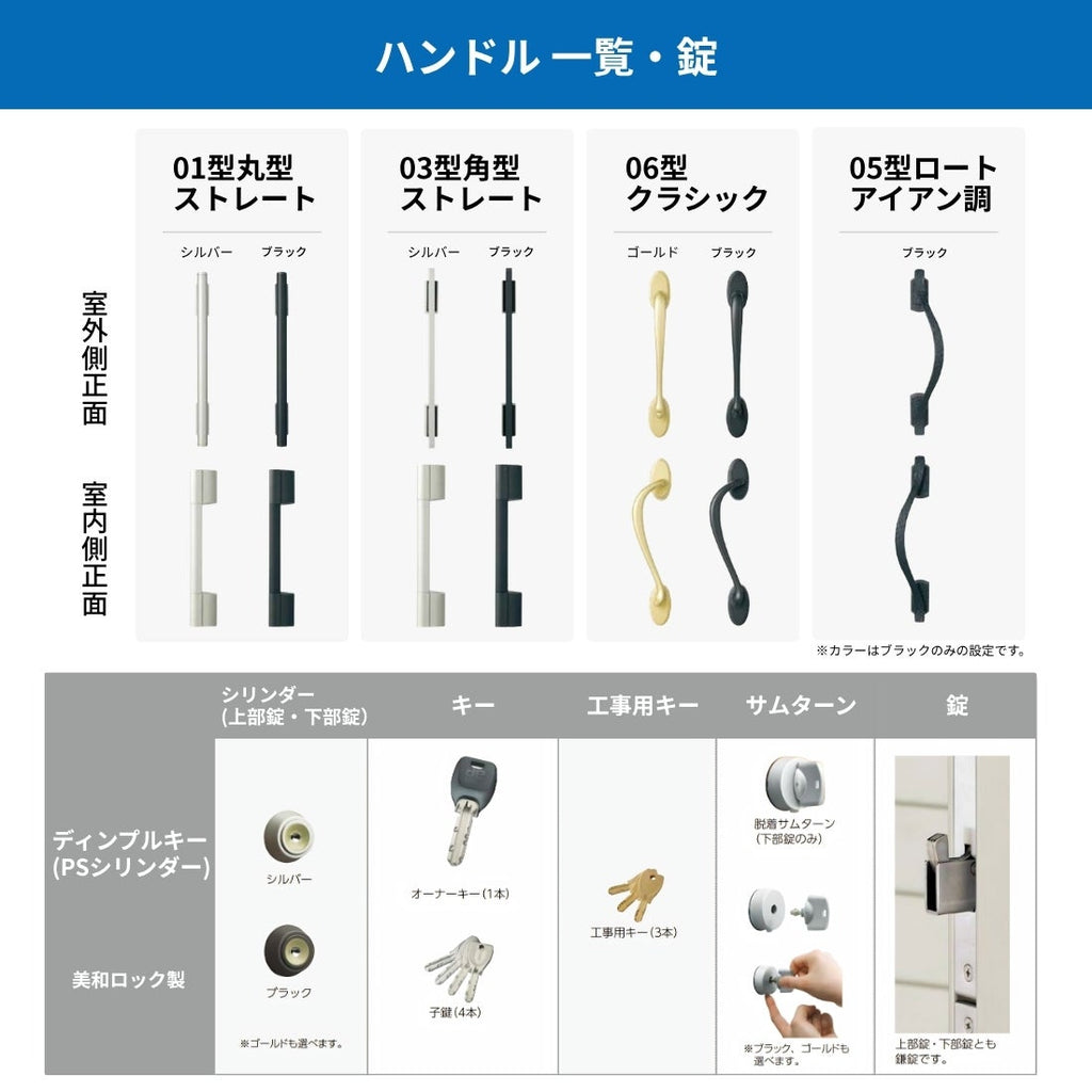 リフォーム用玄関ドア ドアリモ D30 デザイン N05N 断熱ドア D4仕様 親子 内付型 ランマ無 手動錠 オーダーサイズ W782-1496×H1823-2453mm YKKAP おしゃれ DIY