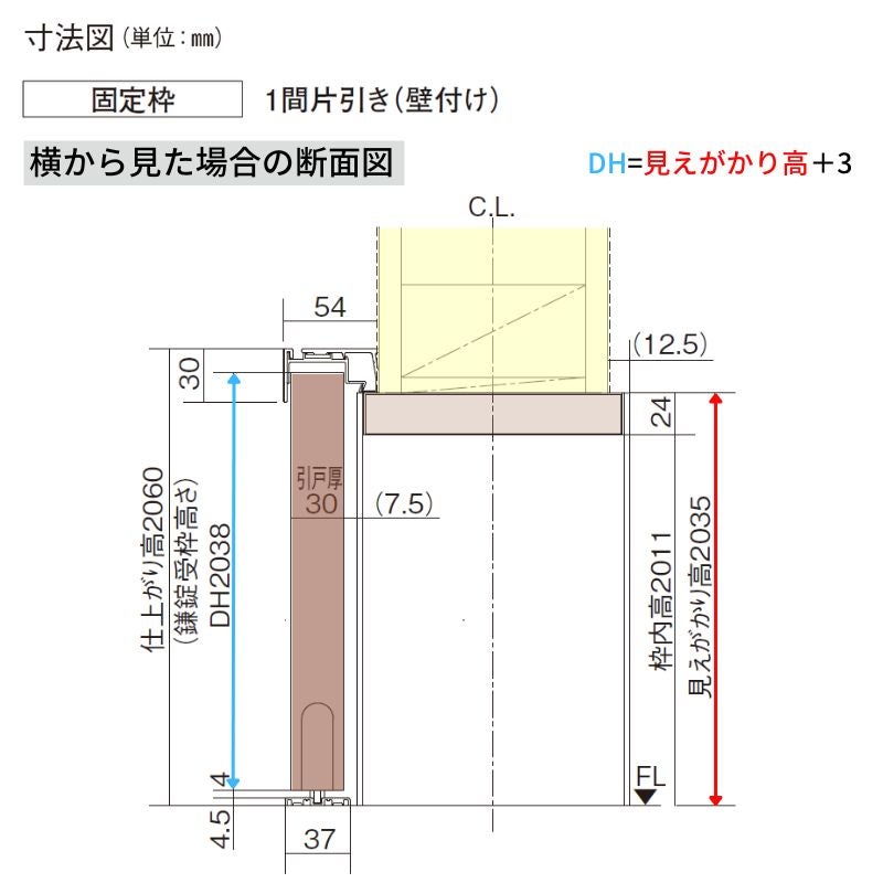 室内引戸 Y戸車引戸 アウトセット納まり ベリティス HB型 見えがかり幅780mm×UH2035mm 壁付け スタンダードレーベル パナソニック おしゃれ リフォーム DIY