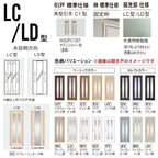 室内引戸 上吊り引戸 3枚連動引違い ベリティス 採光タイプ LC型 UW2430mm×UH2035mm 固定枠 スタンダードレーベル パナソニック おしゃれ リフォーム DIY