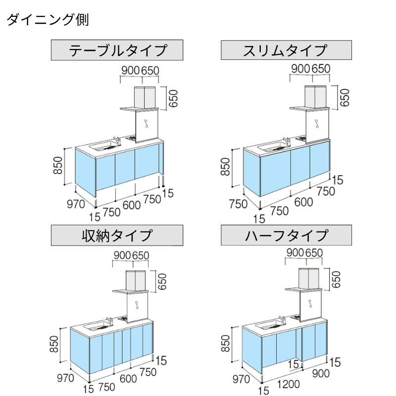 システムキッチン リクシル ノクト アイランドI型 W2148mm 基本プラン 3口コンロ 間口幅214.8×奥行75/97cm 食洗機付 グループ2 LIXIL 流し台 リフォーム