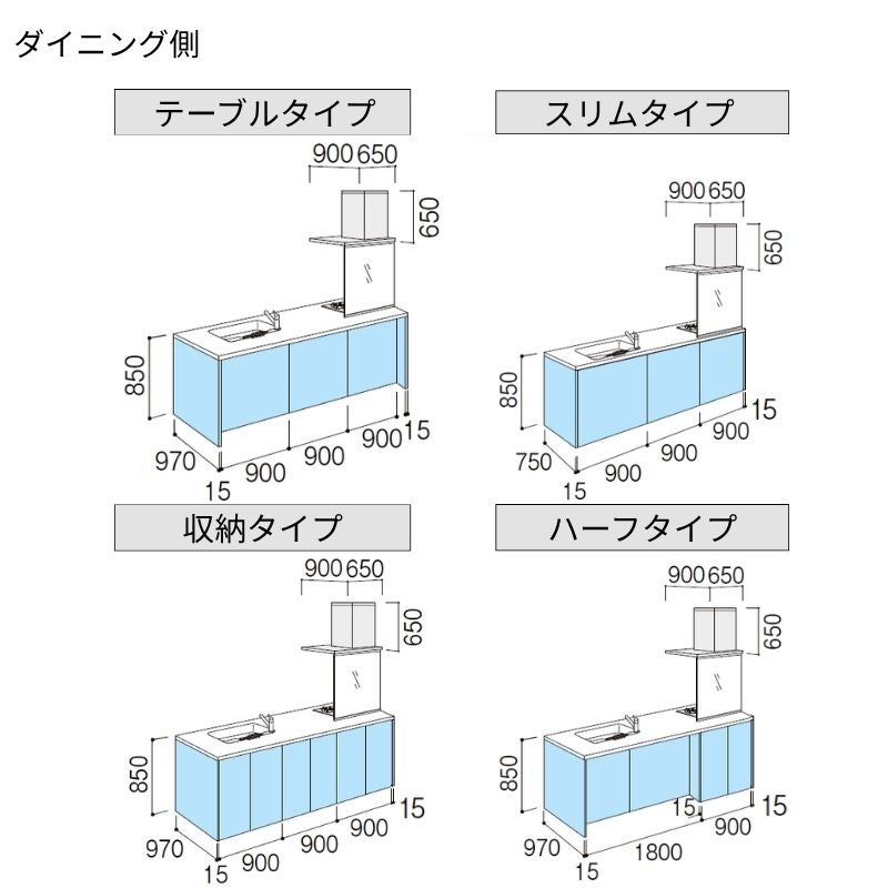 システムキッチン リクシル ノクト アイランドI型 W2748mm 基本プラン 3口コンロ 間口幅274.8×奥行75/97cm 食洗機なし グループ1 LIXIL 流し台 リフォーム