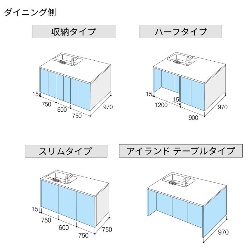 システムキッチン リクシル ノクト 2列型 W2100mm 基本プラン 3口コンロ 間口幅210×奥行75/97cm 食洗機なし 吊戸棚付 グループ1 LIXIL 流し台 リフォーム