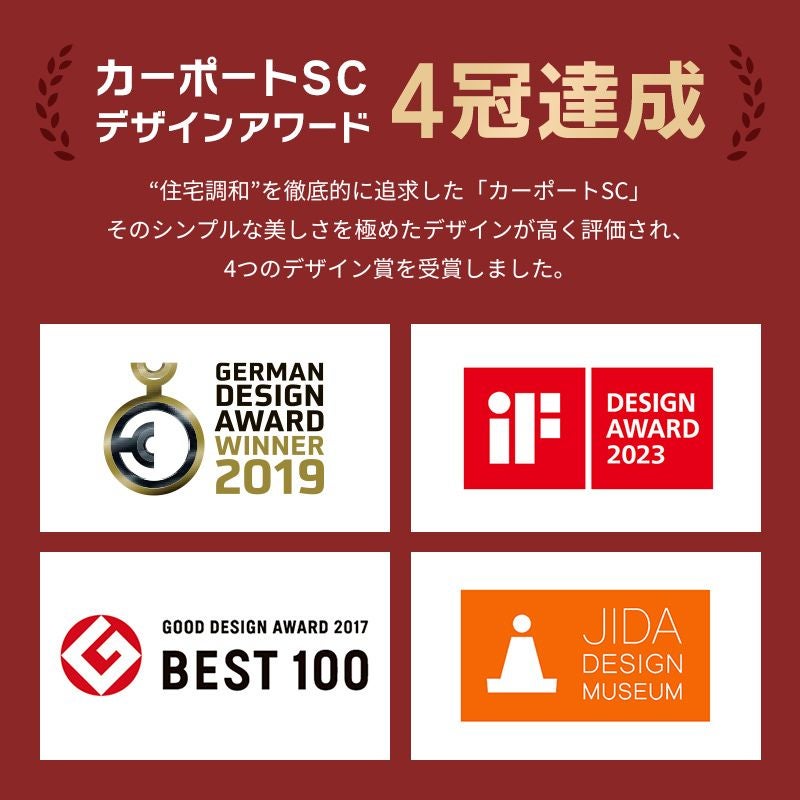 カーポート 4台駐車場 W11425×L4877 カーポートSC 後方支持 2台用(横2連棟) 57-48型 アルミ形材屋根材 リクシル/LIXIL 駐車場 車庫 ガレージ 本体 おしゃれ